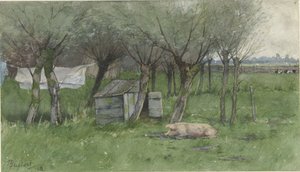 Yalan domuz ile çiftlik by Nicolaas Bastert