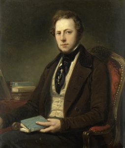 Bir Adamın Portresi, belki Petrus Augustus de Genestet (1829-1861) by Nicolaas Pieneman (attributed to)