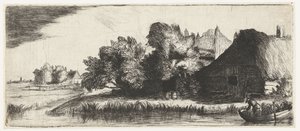Bir çiftlik ile manzara by Nicolaes Anthoni Flinck (attributed to)
