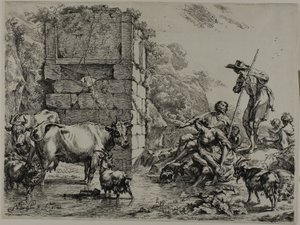 inek içme by Nicolaes Berchem