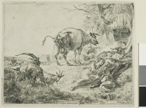 İnek Kendini Rahatlatıyor by Nicolaes Berchem