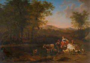 Figürlü Pastoral Manzara, 1683.