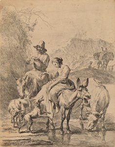 Eşek Üzerinde Çoban, 1655.