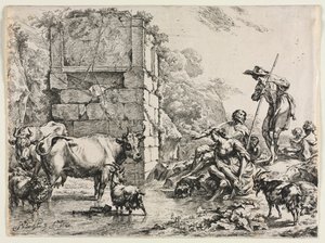 inek içme by Nicolaes Berchem