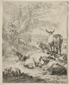 Dinlenen Sürü by Nicolaes Berchem