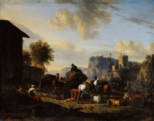 Konvoyun Geri Kalanı, 17. yüzyıl by Nicolaes Pietersz. Berchem