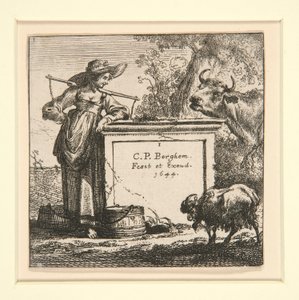 Süt-Hizmetçi ile İnekler Seti by Nicolaes Berchem