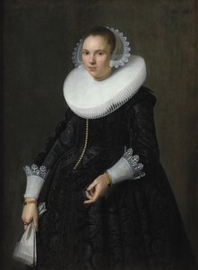 Bir Bayan Portresi by Nicolaes Eliasz. Pickenoy