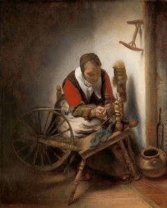 Spinner, Duvarda Asılı Bir Niddy-noddy by Nicolaes Maes
