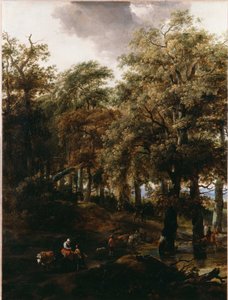 Bir Ormanın İçinden Bir Yol by Nicolaes Pietersz. Berchem