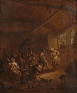 Ahırda Dans Eden Köylüler by Nicolaes Pietersz Berchem
