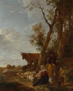 Dinlenme, 1644. by Nicolaes Pietersz. Berchem