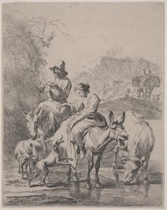 Nehir geçişi by Nicolaes Pietersz. Berchem