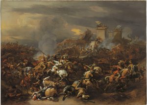 İskender ve Porus arasındaki savaş by Nicolaes Pietersz. Berchem