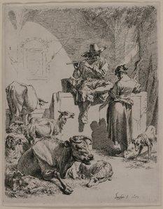 Borulu Çoban, 1652. by Nicolaes Pietersz. Berchem