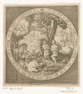 Adem ve Havva Cennette Yaratılıştan Cennetten Kovulmaya (dizi adı) by Nicolaes de Bruyn