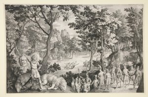 David ve Goliath by Nicolaes de Bruyn
