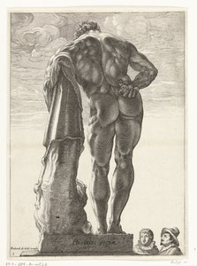 Herkül Farnese Hercules Victor (nesne üzerindeki başlık) Goltzius