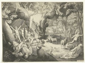 Çobanlara Duyuru by Nicolaes de Bruyn