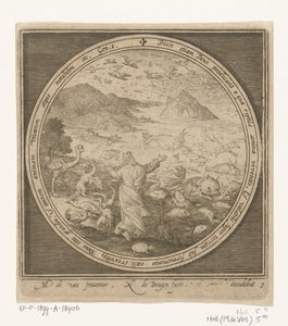 Yaratılışın Beşinci Günü: Tanrı Balıkları ve Kuşları Yaratır Yaratılıştan Cennetten Kovulmaya (dizi adı) by Nicolaes de Bruyn