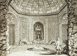 Bir mağaranın görünümü, geç 17. yüzyıl (gravür) by Nicolaes the Elder Visscher