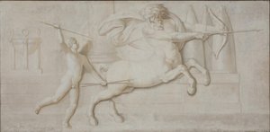 Aşil ve Centaur Cheiron by Nicolai Abildgaard