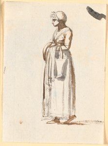 Kolunda sepetle sola doğru yürüyen bir eş by Nicolai Abildgaard