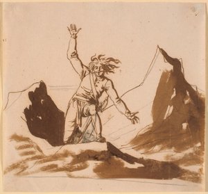 Niels Klim, Norveç kayalıklarında yeniden ortaya çıktı by Nicolai Abildgaard
