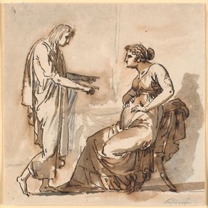 Papirius ve annesi by Nicolai Abildgaard