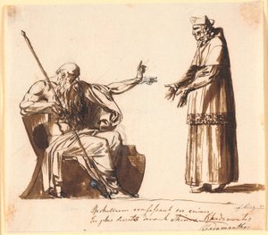Richelieu foran Rhadamanthos by Nicolai Abildgaard