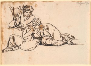 Sappho ve Midilli by Nicolai Abildgaard