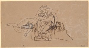 Sappho ve Midilli by Nicolai Abildgaard