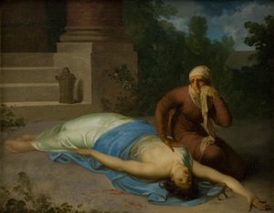 Ölen Messalina ve Annesi by Nicolai Abildgaard
