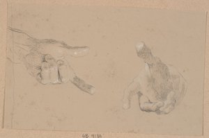 Bir elin iki çalışması by Nicolai Abildgaard