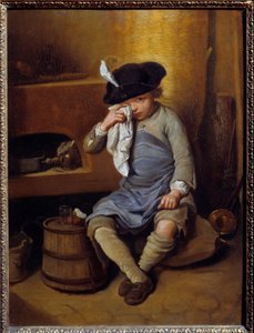 Tövbekar çocuk tablosu Nicolas Lepicie (1735-1784) 18. yüzyıl Güneşi. 0.31x0.41 m Lyon, Güzel Sanatlar Müzesi