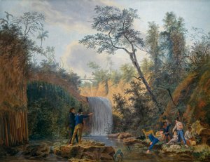 Amerika'ya Fransız botanik keşif gezisi, Nicolas-Didier Boguet (1755-1839) tarafından tuval üzerine yağlı boya by Nicolas Didier Boguet