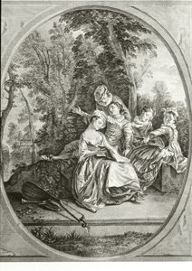 Müzik Sınıfı (gravür) by Nicolas (after) Lancret