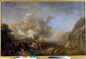 Mısır Seferi (Seferi) (1798-1801): “” Nasıra Savaşı, 8/04/1799, General Jean Andoche Junot (Jean-Andoche), Abrantes Dükü (1771-1813) tarafından kazanılan zafer”” Nicolas Taunay (1755-1830) 19. yüzyıl Güneşi. 0,92x1,39 m versay, ilham perisi by Nicolas Antoine Taunay