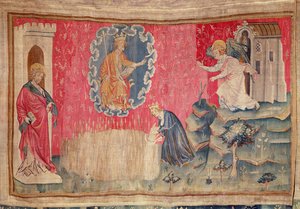 The Harvest of the Apocalypse of Angers, 1373-87 (goblen) by Nicolas Bataille