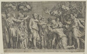 Ancius de augur by Nicolas Beatrizet (attributed to)
