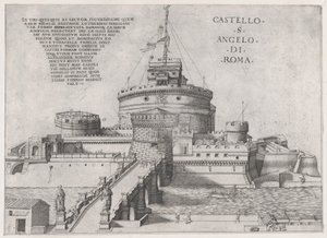 Roma ihtişamının aynası: San Angelo Kalesi, 16. yüzyıl., 16. yüzyıl. by Nicolas Beatrizet