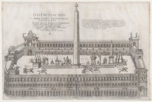 Roma ihtişamının aynası: Circus Flaminius, 1553., 1553 by Nicolas Beatrizet