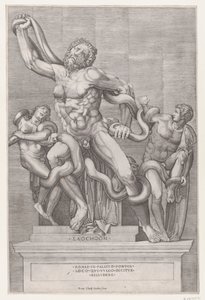 Roma ihtişamının aynası: Laocoon, 16. yüzyıl., 16. yüzyıl. by Nicolas Beatrizet