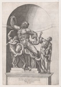 Roma ihtişamının aynası: Laocoon, 16. yüzyıl., 16. yüzyıl. by Nicolas Beatrizet