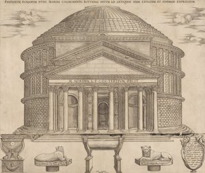 Panteon, 1649 by Nicolas Beatrizet