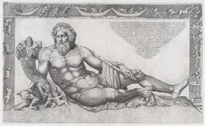 Muhteşem Roma Aynası: Tiber, 16. yüzyılın ortaları., 16. yüzyılın ortaları. by Nicolas Beatrizet