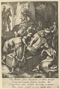 Entombment, 17. yüzyılın ortalarında, İsa