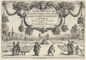 Başlık Plakası, Yeni Çok Faydalı Çiçekler Kitabından, 1645., 1645.