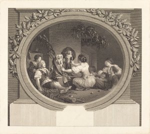 Eğitim her şeydir by Nicolas Delaunay after Jean Honoré Fragonard