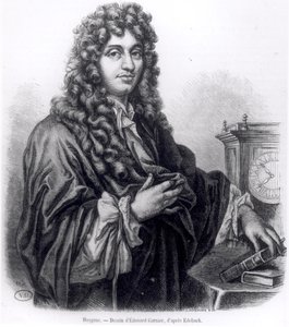 Christian Huyghens (1629-95) Edouard Garnier tarafından oyulmuş by Nicolas Etienne Edelinck